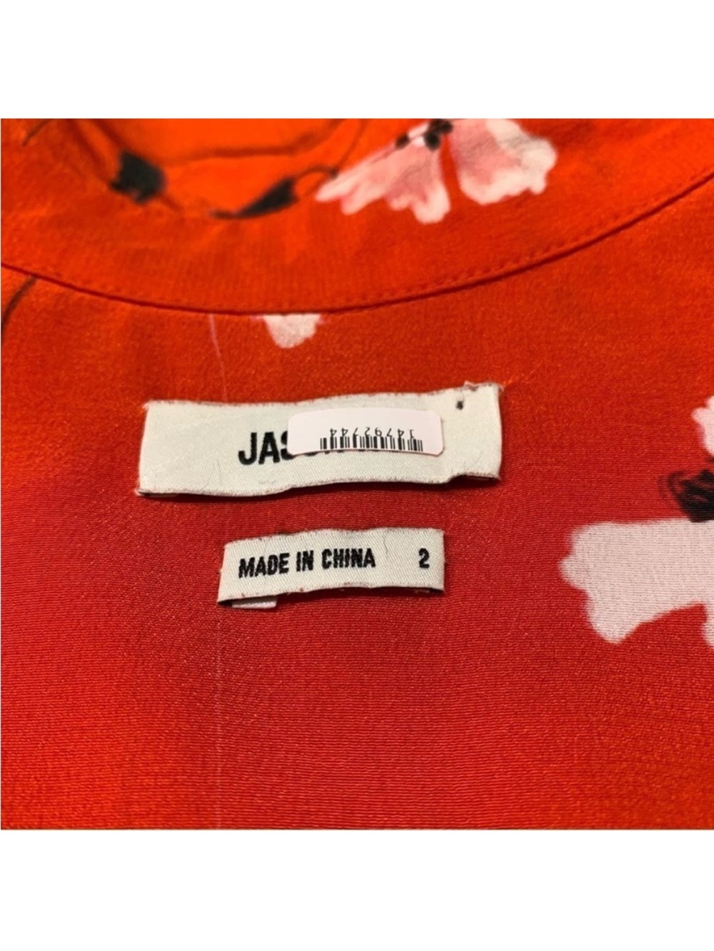 Jason Wu Top 2 Silk Red - Picture 9 of 13